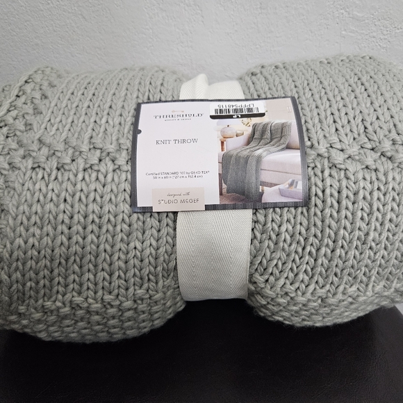 Grid Knit Throw Blanket - Threshold™ designed with Studio McGee - Picture 2 of 4
